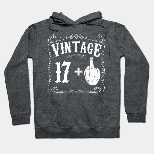 Vintage middle finger salute 18th birthday gift funny 18 birthday 1998 Hoodie by AwesomePrintableArt